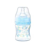 Бутылочка антиколиковая BabyOno с широким отверстием 0+ голубой (120 мл) se