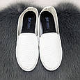 Мокасини жіночі білі еко-шкіра перфоровані SV 2224-5, фото 2