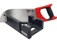 Стусло пластмасове YATO з ножівкою 300х140х70 мм, 50-54 HRC, 12 зубів/1", кут 45°, 90° YT-3150