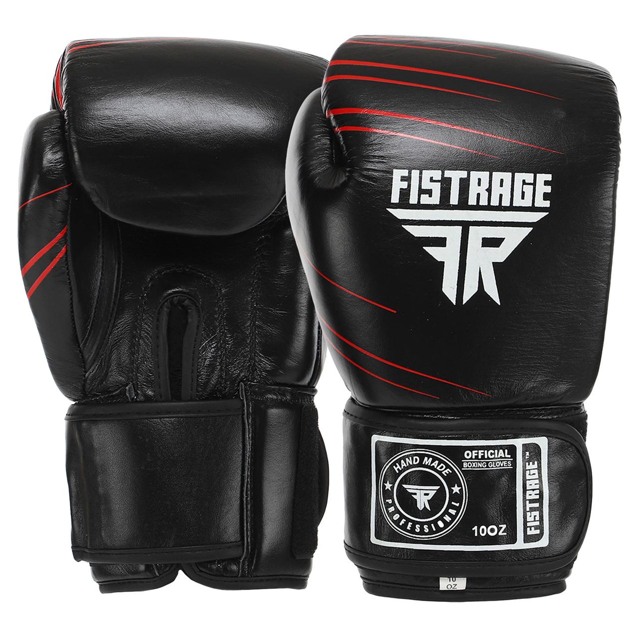 Перчатки боксерские кожаные FISTRAGE VL-6631 10-14унций цвета в ассортименте 10 унции - фото 2 - id-p1976520454