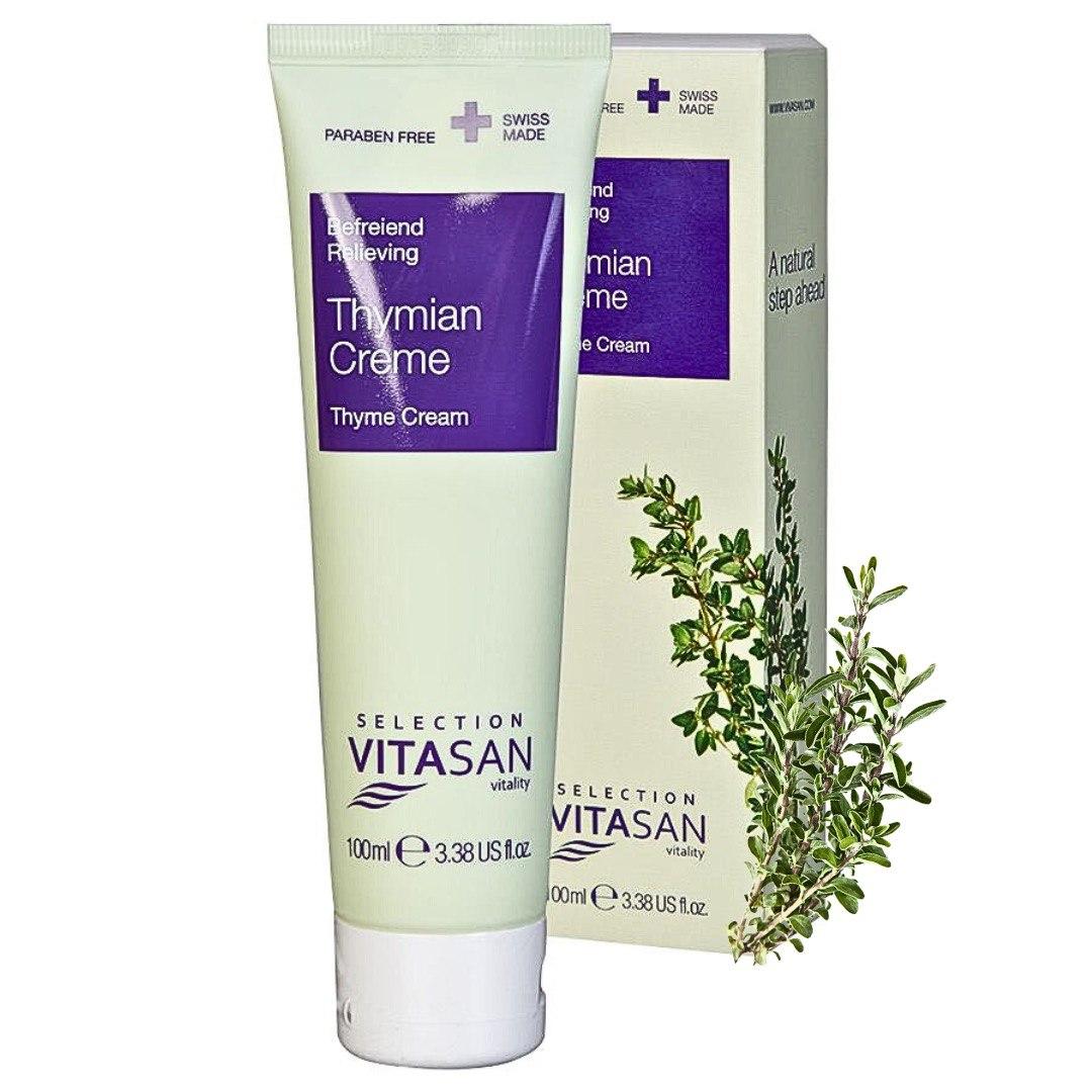 Крем для тіла Чебрець Thymian Creme захист від застуд і догляд за шкірою Вівасан Швейцарія 100 мл