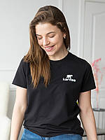 Женская футболка классическая черная размер М (M001R) se