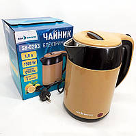 TYI Чайник термос SeaBreeze SB-0203 1.8Л, 1500Вт, Хороший электрический чайник, Чайник електро, Стильный