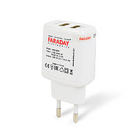 Блок питания Faraday Electronics 18W OEM с 2 USB выходами 5V 1A+2.4A PK, код: 7774086