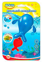 Заводна іграшка для купання Морський мандрівник Кит, BeBeLino