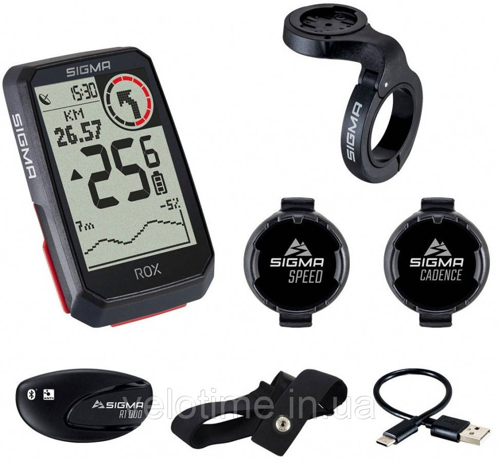 Комп'ютер Sigma Sport ROX 4.0 Sensor Set (чорний)