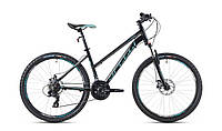 Велосипед женский 26 Spelli SX-2000 Lady 16" черный с мятным