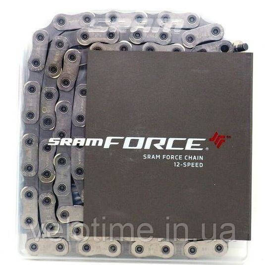 Ланцюг SRAM FORCE Шосе Flattop 114лнк. 12шв. 1 шт (сріблястий), фото 1