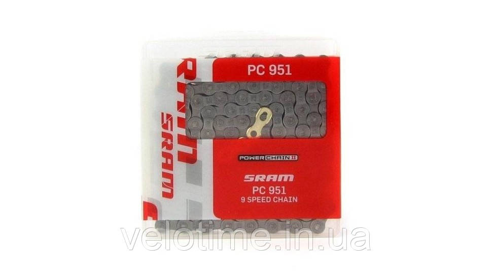 Ланцюг SRAM PC951 114лнк. 9шв. 1 шт (сріблястий)
