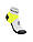 Шкарпетки спортивні для бігу Compressport Ultra Trail Socks V2.0 Low, White/Safe Yellow, T2 (39-41), фото 2