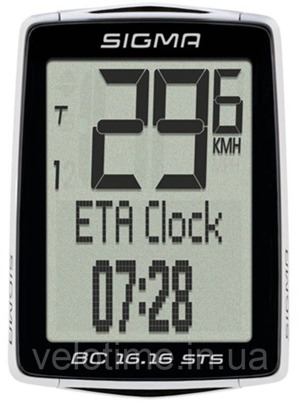 Комп'ютер Sigma Sport BC 16.16 STS CAD (чорний-білий)