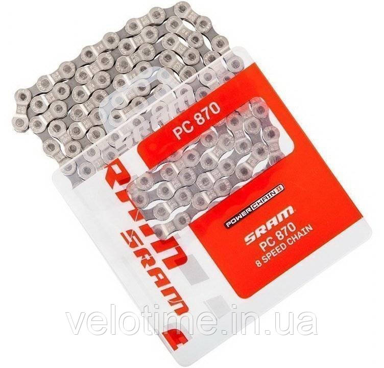Ланцюг SRAM PC870 114лнк. 8шв. 1шт (сріблястий), фото 1