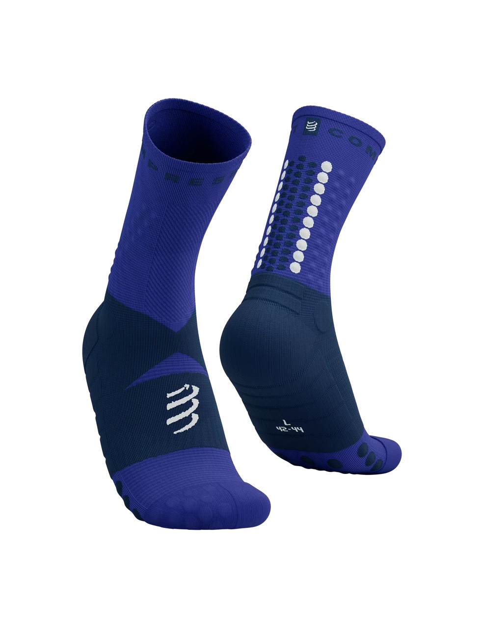 Ергономічні спортивні шкарпетки Compressport Ultra Trail Socks V2.0, Dazz Blue/Blues, T2 (39-41)