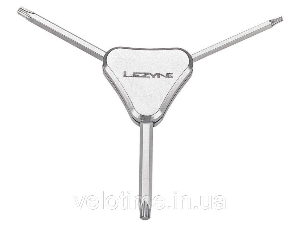 Ключ Lezyne TORX 3 WAY T10 /T25 /T30 (сріблястий,Y13)