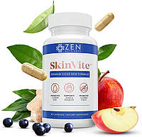 Витамины для чистой кожи Zen Nutrients SkinVite от акне розацеа экземы псориаза (60 капсул)