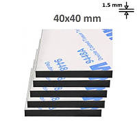 Скотч двосторонній 3М VHB Strong Black Квадрат 40х40 мм — 5 шт.