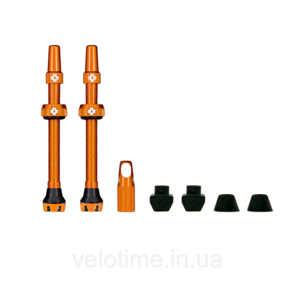 Вентиль для безкамерки MUC-OFF TUBELESS V2 44mm (помаранчевий)