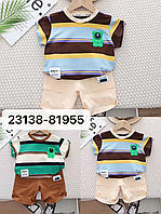 Костюм двійка дитяча футболка з шортами на хлопчика 2-5 років (3кв) FUNTIK" купити гуртом в Одесі на 7км