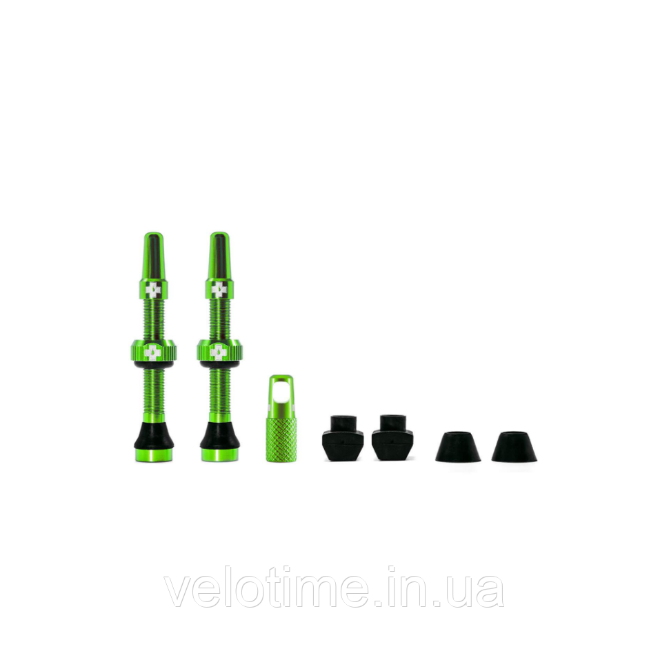 Вентиль для безкамерних коліс MUC-OFF TUBELESS 44mm (зелений)