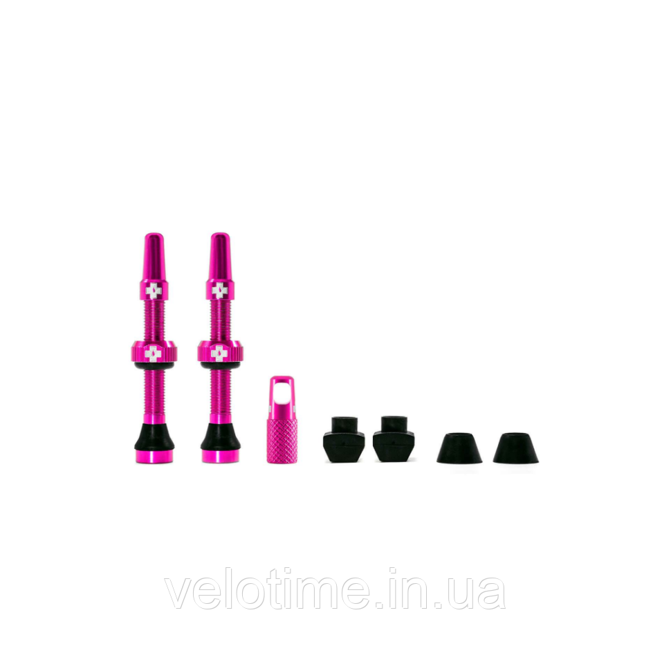 Вентиль для безкамерних коліс MUC-OFF TUBELESS 44mm (рожевий)