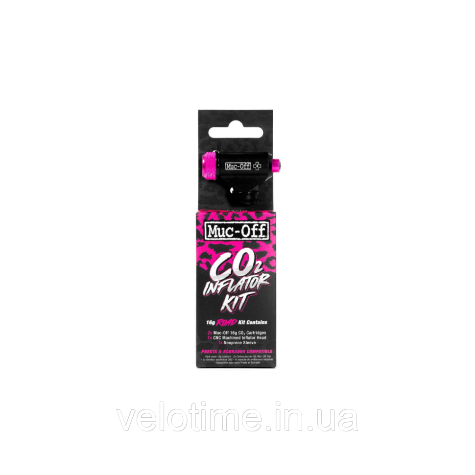 Балончики + адаптер MUC-OFF ROAD KIT + 2x16g CO2 (чорний)