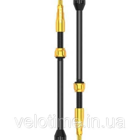 Ніпель для безкамерки Lezyne CNC TLR VALVE 80MM (золотистий), фото 1