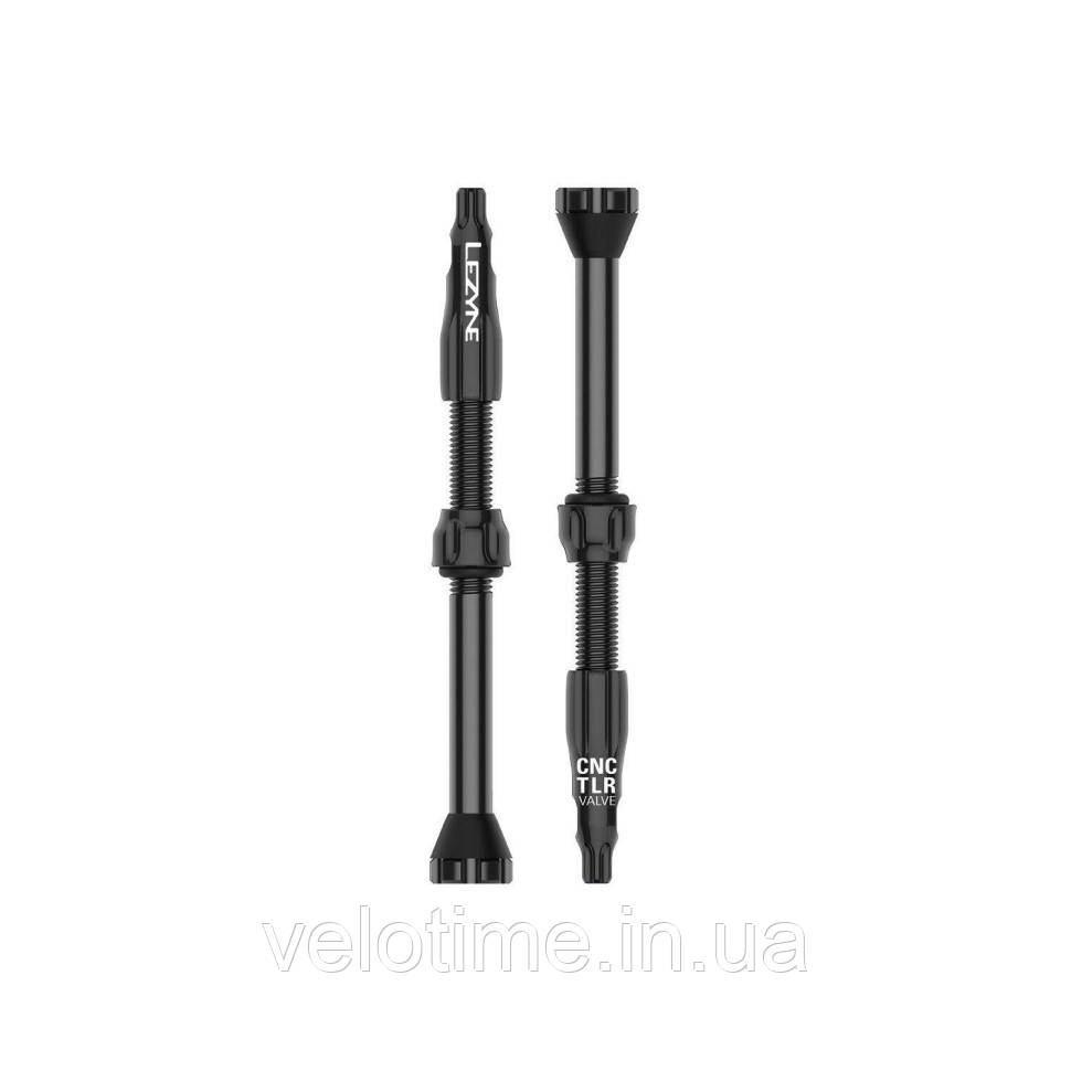 Ніпель для безкамерки Lezyne CNC TLR VALVE 60MM (чорний), фото 1
