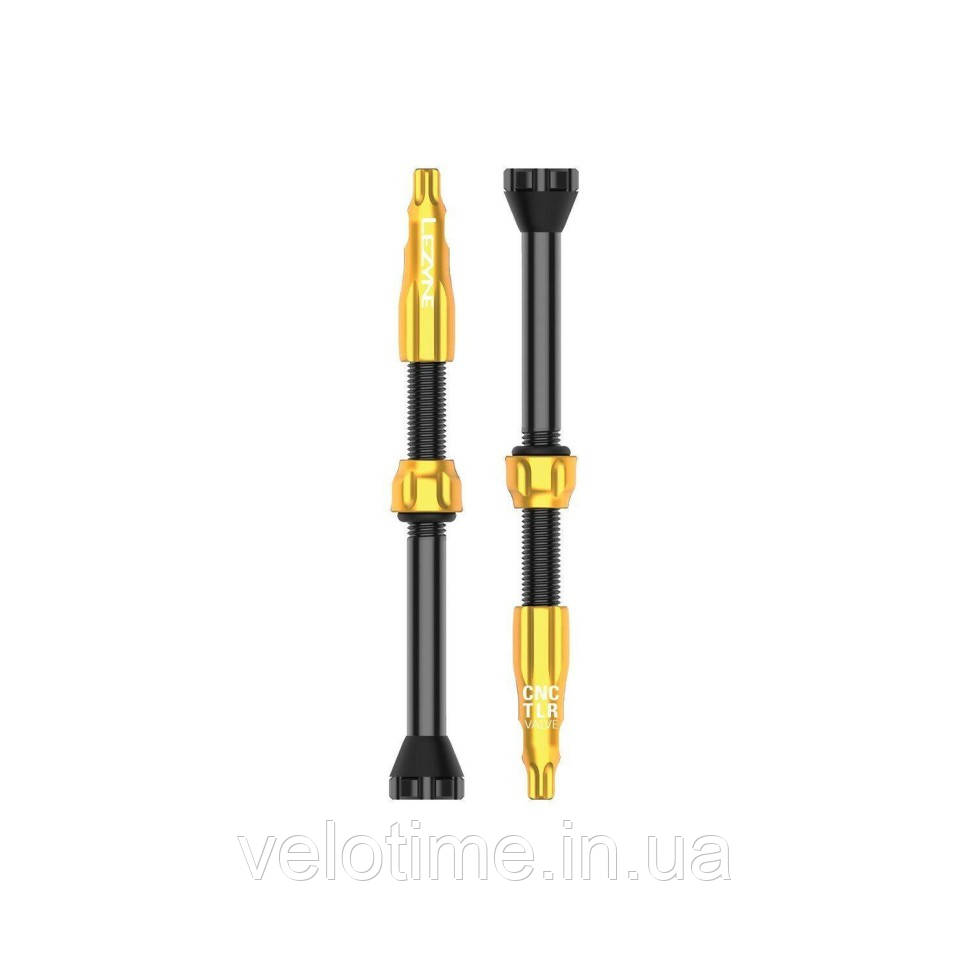 Ніпель для безкамерки Lezyne CNC TLR VALVE 60MM (золотистий)