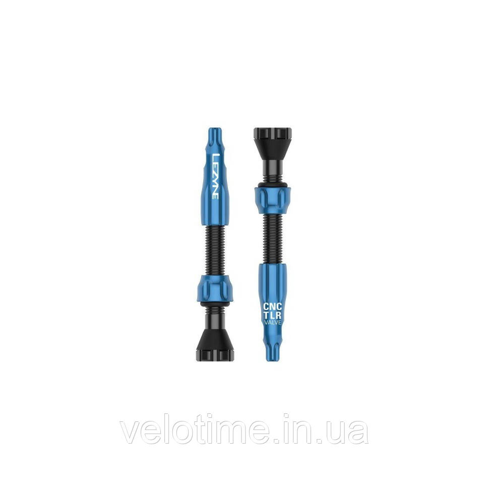 Ніпель для безкамерки Lezyne CNC TLR VALVE 44MM (блакитний)