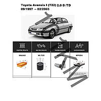 Комплект фільтрів Toyota Avensis I 2.0 D/TD (T22) (1997-2003) WIX