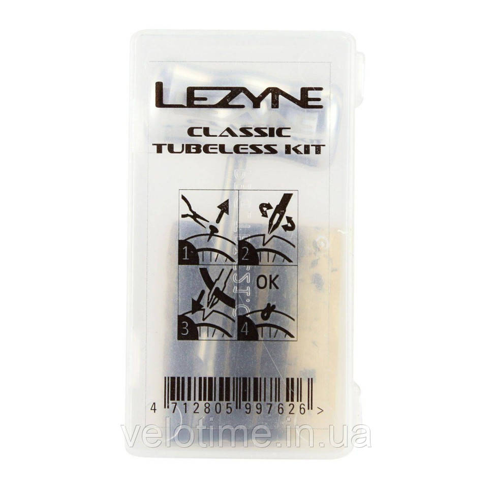 Рем. комплект Lezyne CLASSIC TUBELESS KIT (чорний)