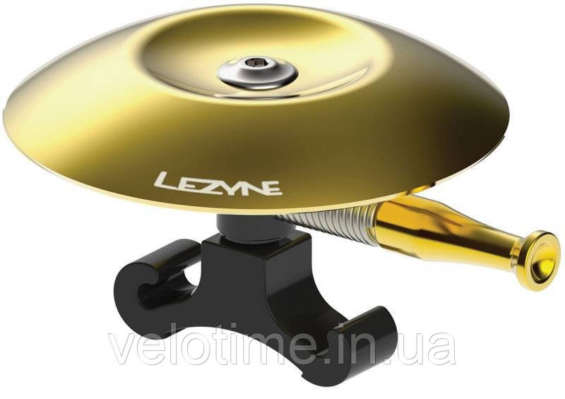 Дзвінок Lezyne CLASSIC SHALLOW BRASS BELL (мідний-чорний), фото 1