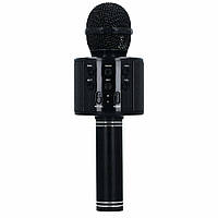 Беспроводной Bluetooth Микрофон караоке с изменением голоса Wster, микрофон для детей, Черный (WS-858)