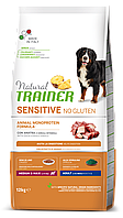 Сухий корм для собак середніх і великих порід NATURAL TRAINER DOG SENSITIVE Едалт Мідіум енд Максі з качкою, 12 кг