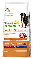 Сухой корм для собак средних и крупных пород NATURAL TRAINER DOG SENSITIVE Adult с уткой, 12 кг