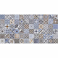 Плитка Golden Tile Deco Patchwork Mix DCБ151 декор 30*60 см голубая