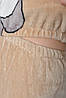 Піжама дітяча для підлітка плюшева бежевого кольору р.158-164 168628P, фото 4