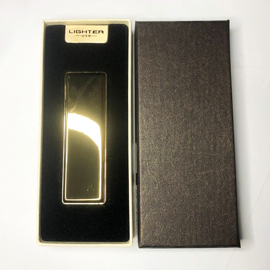 USB зажигалка в подарочной упаковке с двумя спиралями накаливания. EQ-717 Цвет: золотой - фото 1 - id-p2017971331
