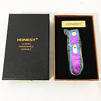 USB зажигалка в подарочной упаковке "Honest" 77127. HV-885 Цвет: хамелеон