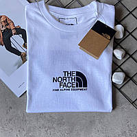 Футболка мужская белая The North Face повседневная брендовая футболка зе норт фейс качественная футболка