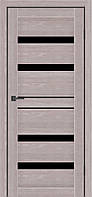 Дверне полотно MS Doors GEORGIA 60 см дуб сіре чорне скло NC, код: 7757664