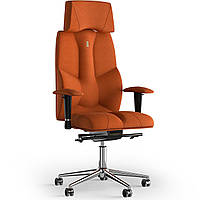 Кресло KULIK SYSTEM BUSINESS Ткань с подголовником без строчки Оранжевый (6-901-BS-MC-0510) UN, код: 1689810