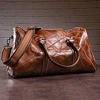 Дорожно-спортивная сумка Vintage 14752 Коричневая хорошее качество