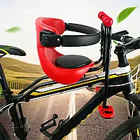 Детское сиденье для велосипеда Съемное детское сиденье для велосипеда переднее с педалью и ручкой до 30 кг