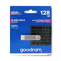 Флэш-накопитель GoodRam - USB 3.2 gen. 1 - UNO3 Silver - 128 ГБ