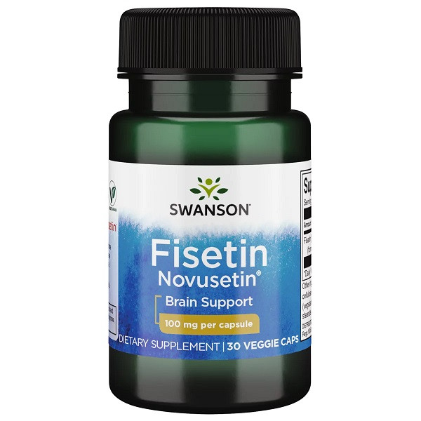 Комплекс для профилактики работы головного мозга Swanson Fisetin Novusetin 100 mg 30 Caps EH, код: 8124890 - фото 1 - id-p2190073941