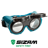 Очки защитные для сварщика с откидными линзами и непрямой вентиляцией 2780-01 Sizam Vulcan Vision синие 35023