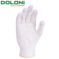 Перчатки рабочие трикотажные без покрытия 7 класс Doloni Standart белые 554