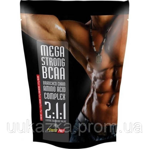 Аминокислота BCAA для спорта Power Pro Mega Strong BCAA 300 g 60 servings Без вкуса UK, код: 7521004 - фото 1 - id-p2190078667