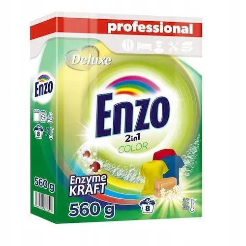 Порошок для прання кольорових речей Deluxe Enzo 4260504880607 560 г артикул 4808336